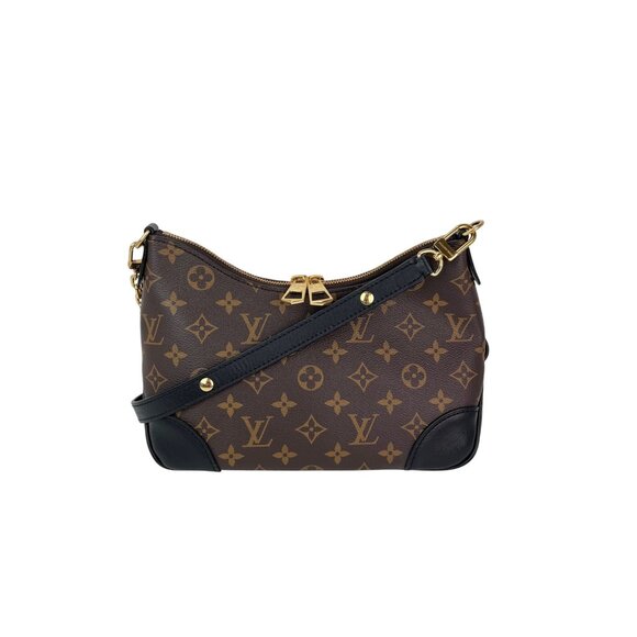 Louis Vuitton Boulogne PM Noir Monogram Shoulder Crossbody Bag - Picture 1 of 13